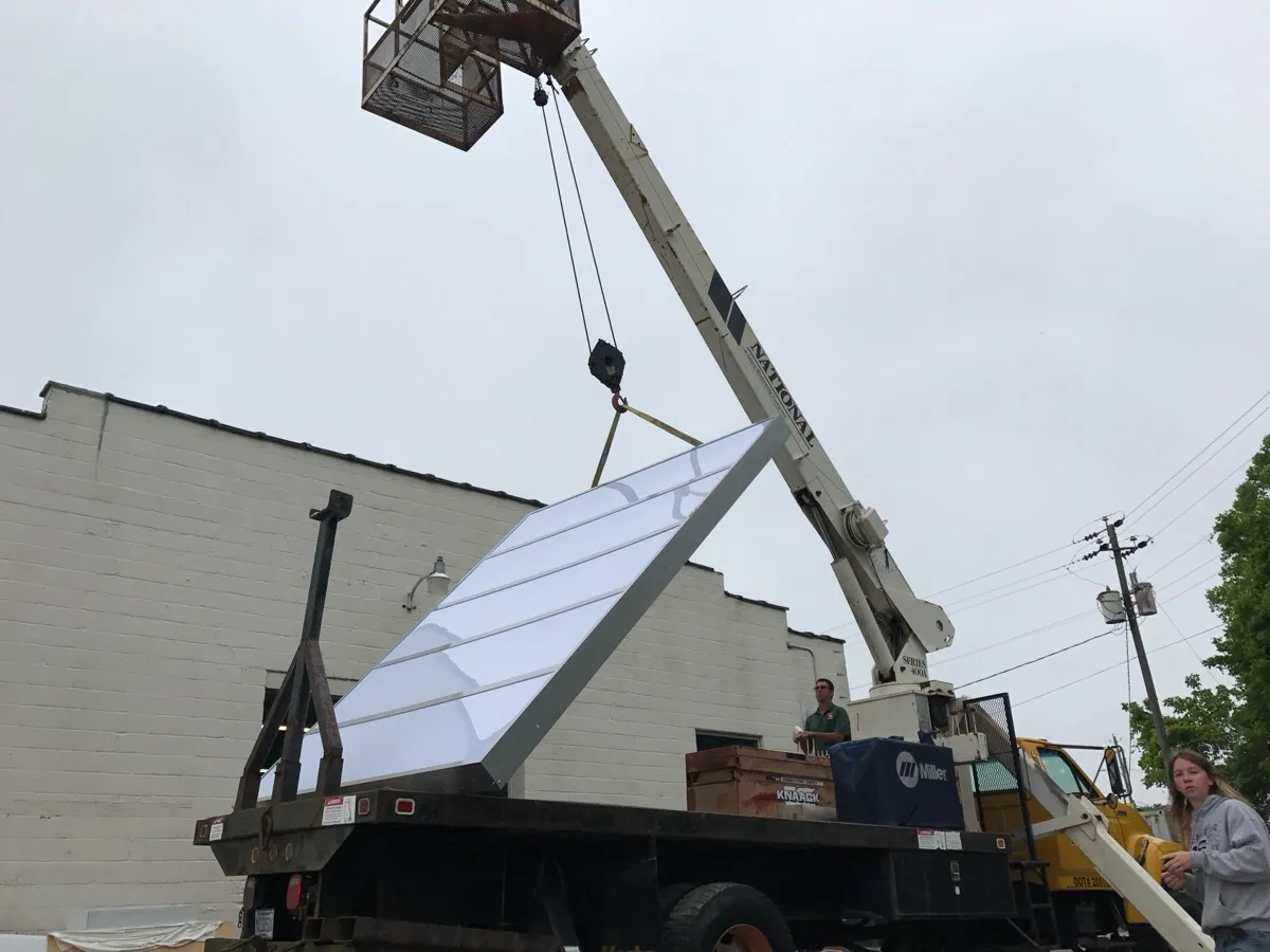 Signs loaded for install
