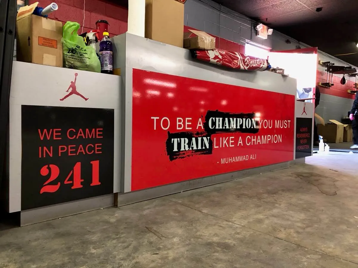 Gym wall graphics