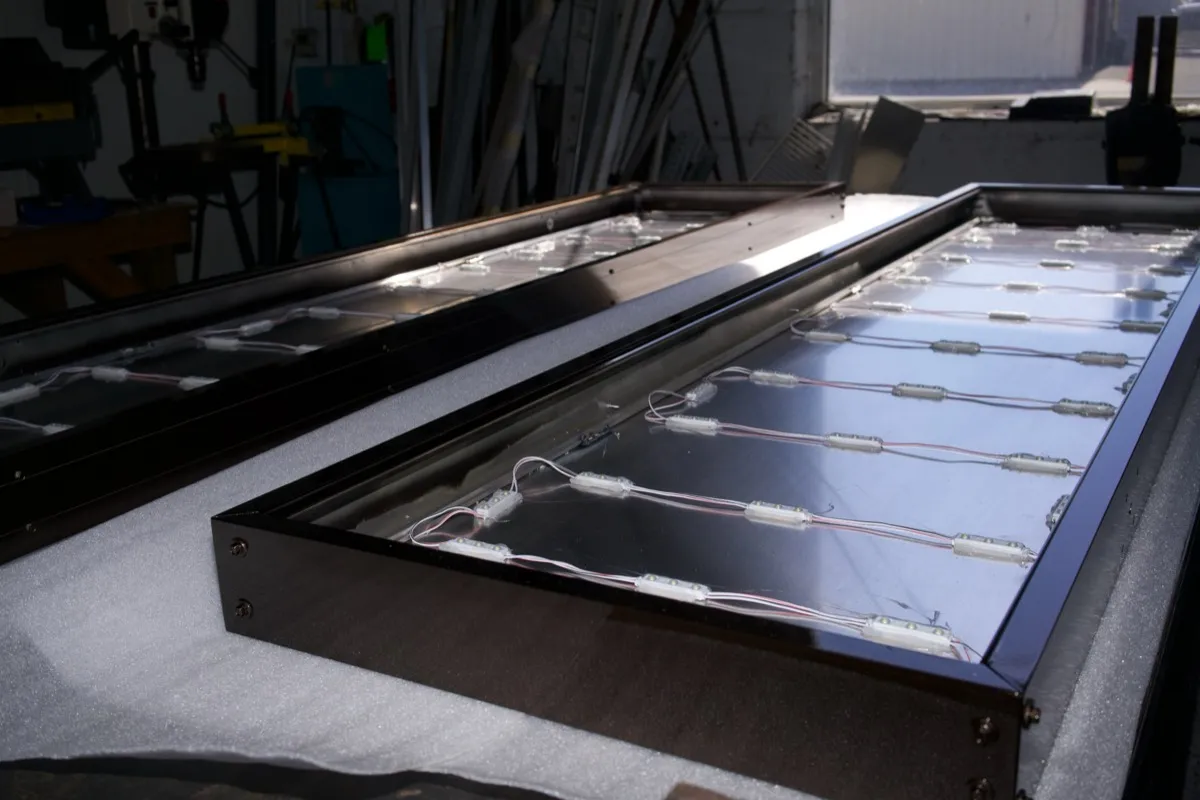 Sign cabinet fabrication