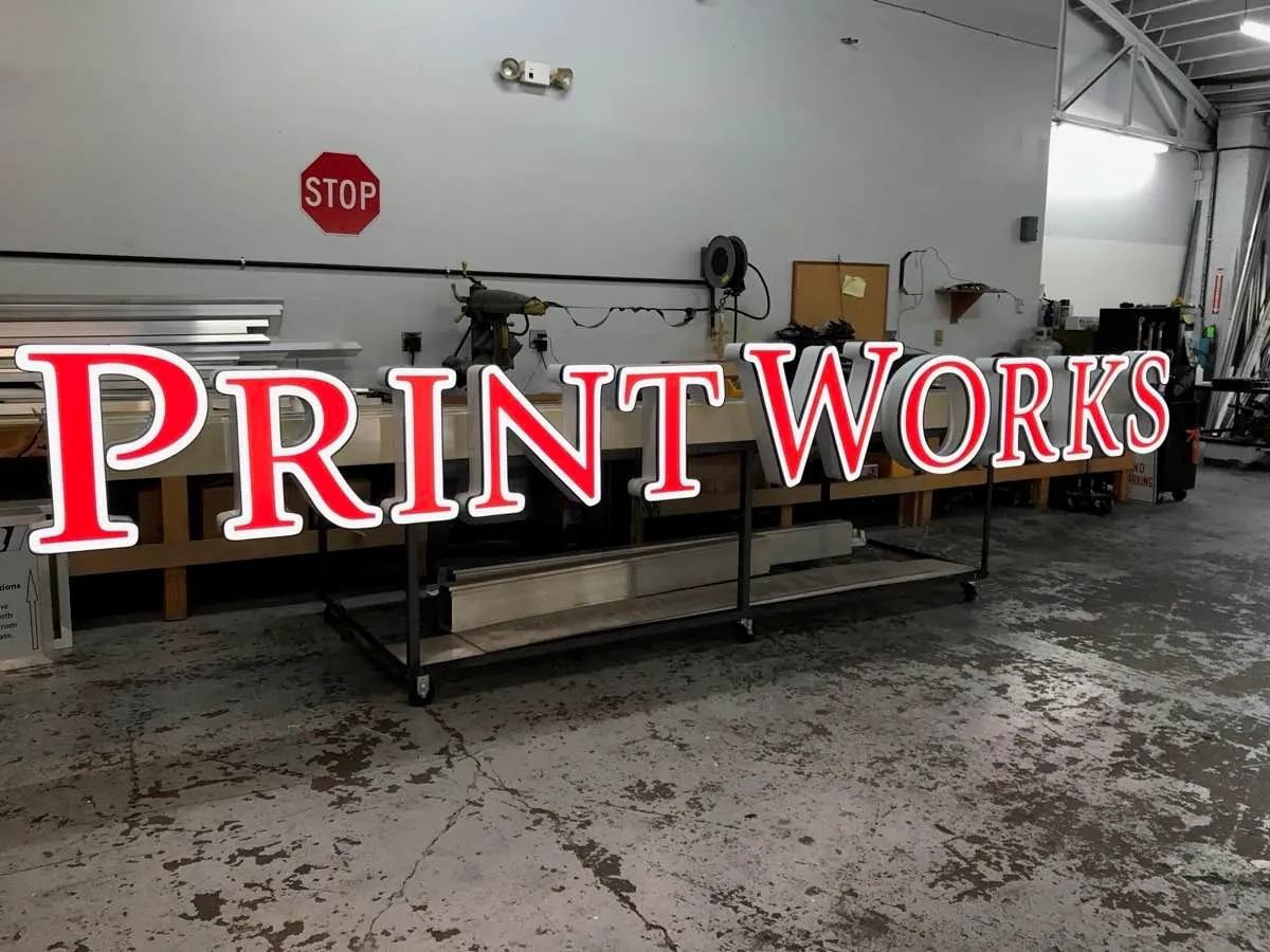 Channel letter fabrication
