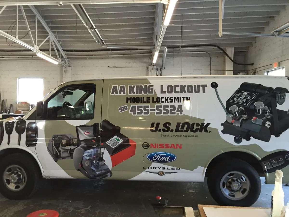 AA King Locksmith full van wrap