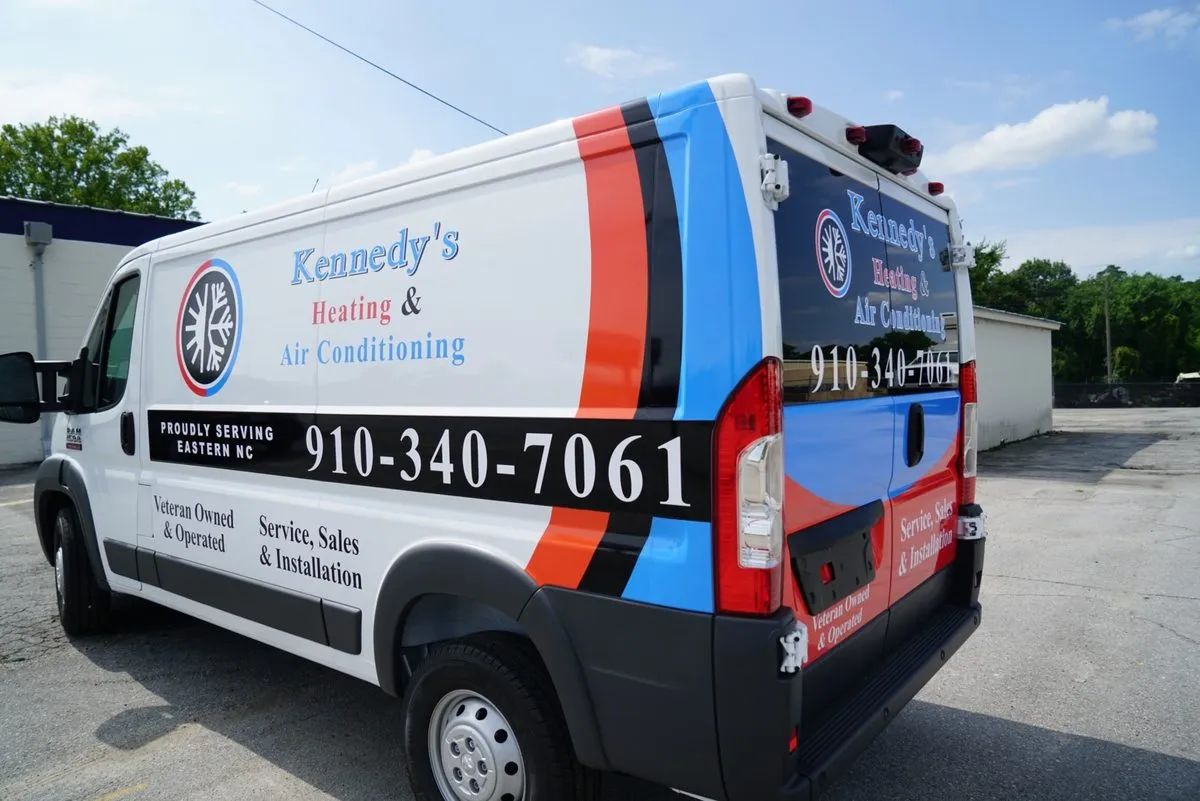 Kennedy's HVAC van rear view