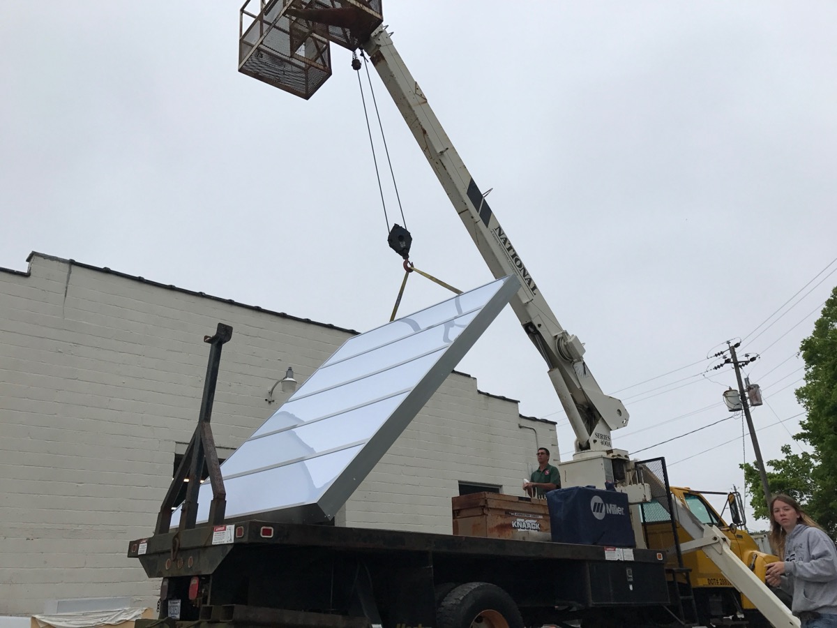 Signs loaded for install