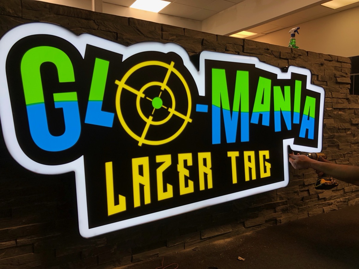 Backlit channel letters