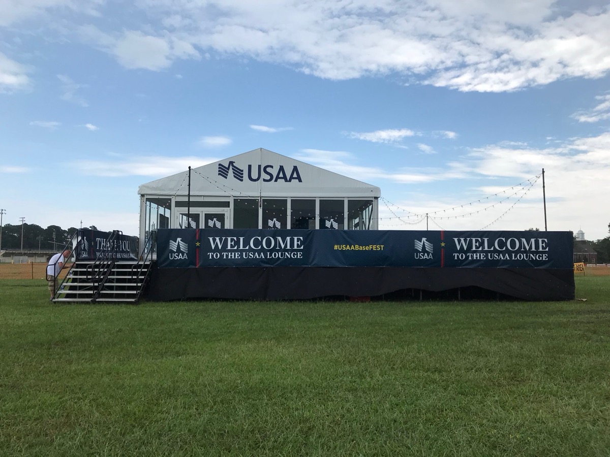 Event banners and stage graphics