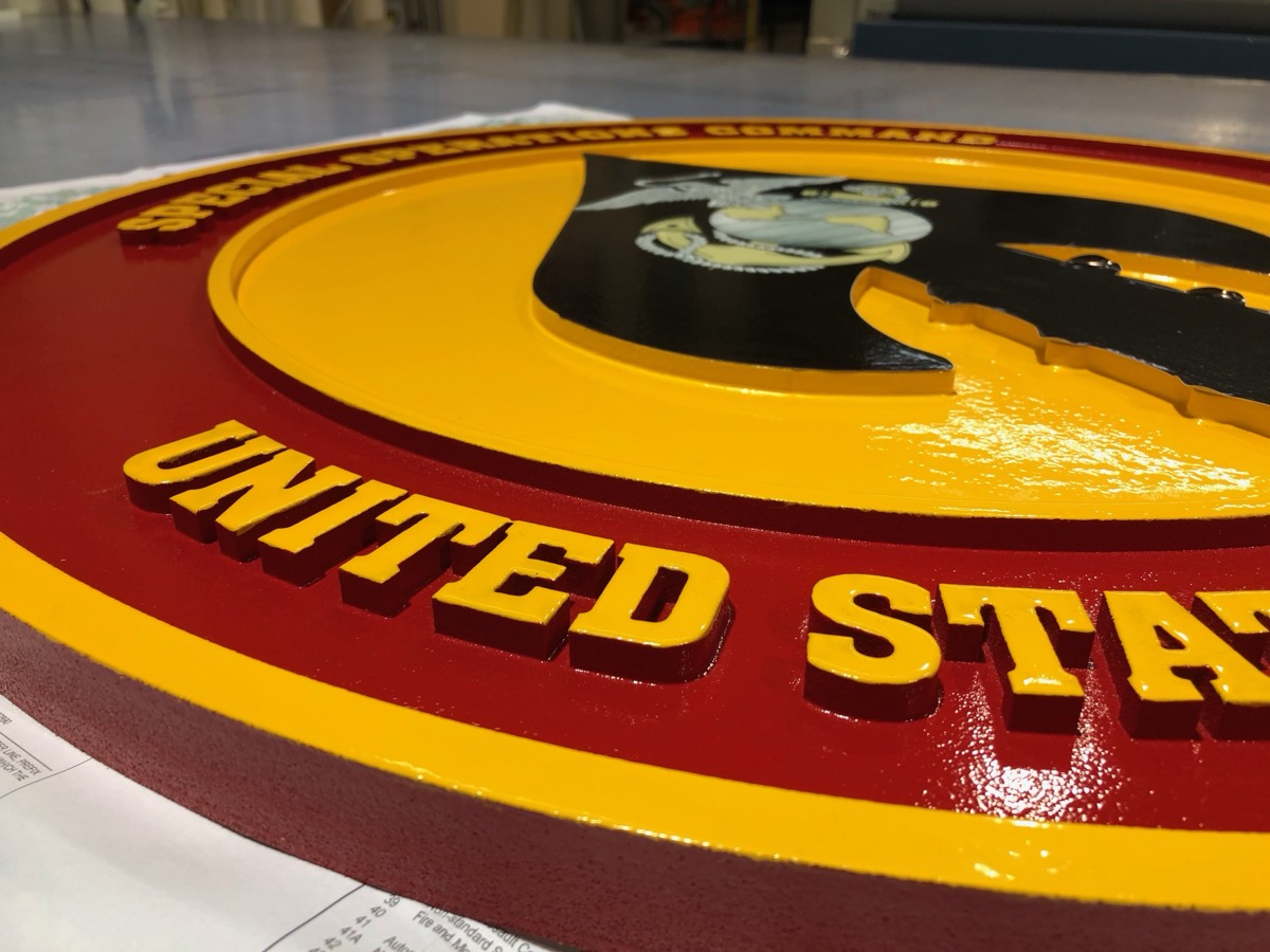 Military unit plaque