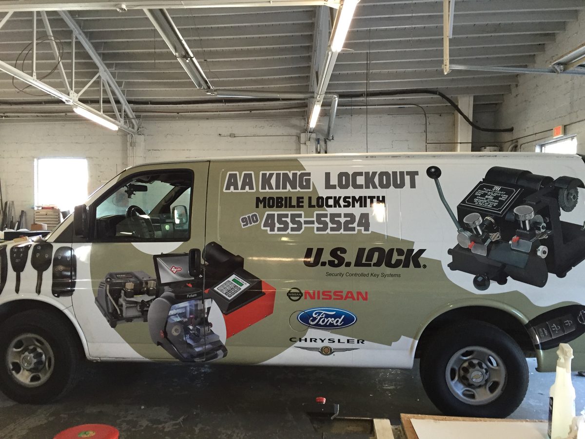 AA King Locksmith full van wrap