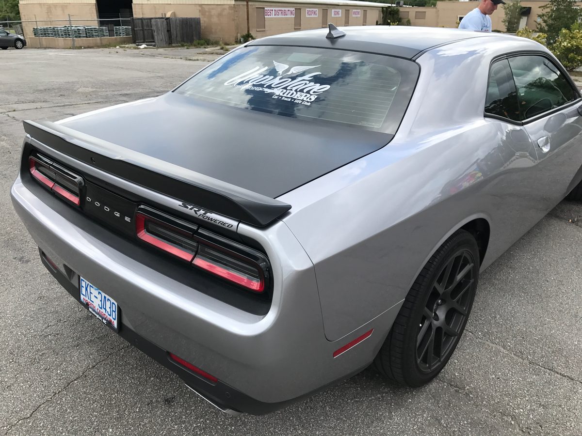 Dodge Challenger SRT partial wrap