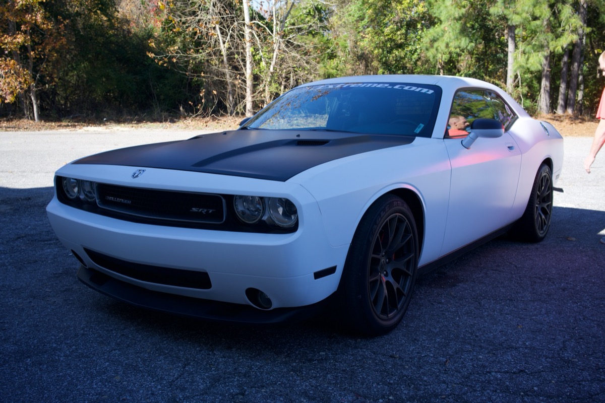 Matte white Challenger wrap