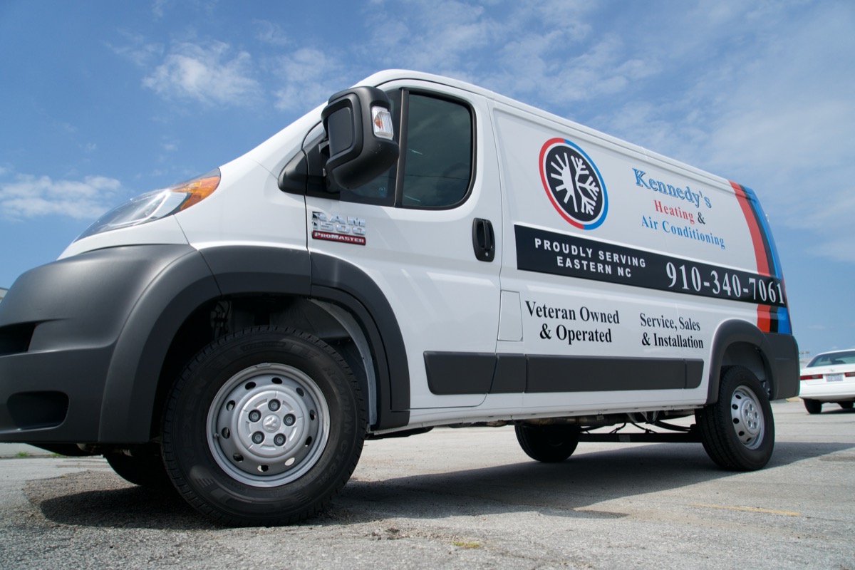 Kennedy's HVAC van wrap